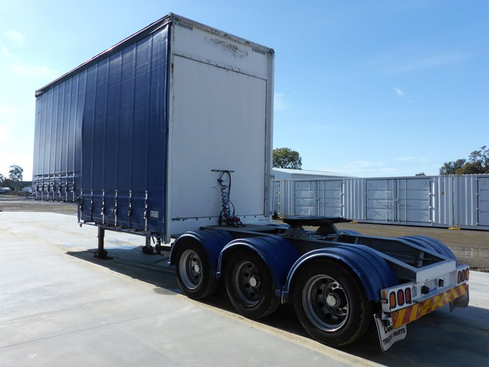 2008 Krueger 12 Pallet Dropdeck Curtainsider A Trailer (4.6m High)
