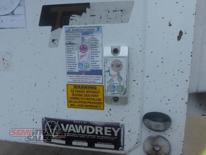 2012 Vawdrey 22 Pallet Curtainsider