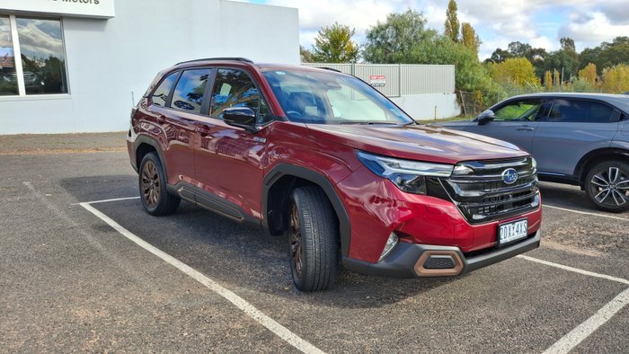2025 Subaru Forester Hybrid Sport S6 MY26 CRIMSON RED