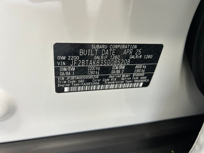 2025 SUBARU OUTBACK SPORT XT