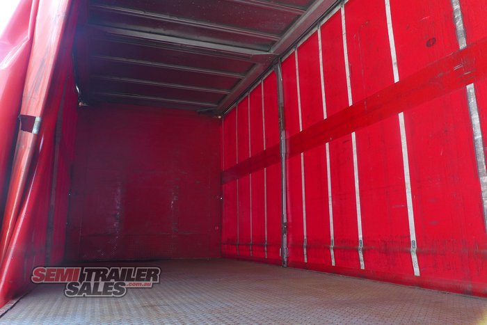 2009 Barker 12 Pallet Flat Deck Curtainsider A Trailer