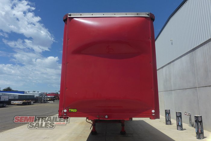 2009 Barker 12 Pallet Flat Deck Curtainsider A Trailer