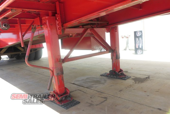 2009 Barker 12 Pallet Flat Deck Curtainsider A Trailer