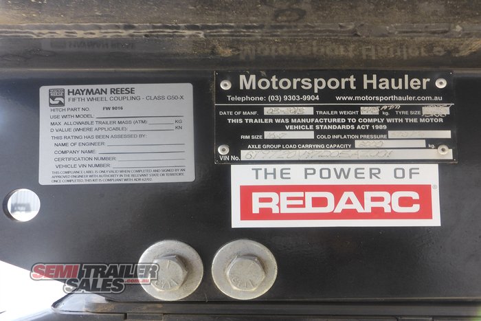 2013 Motorsport 5th Wheel Transporter