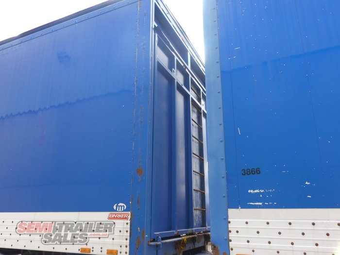 2008 Barker Chip Bin B Double Set Platform Tippers