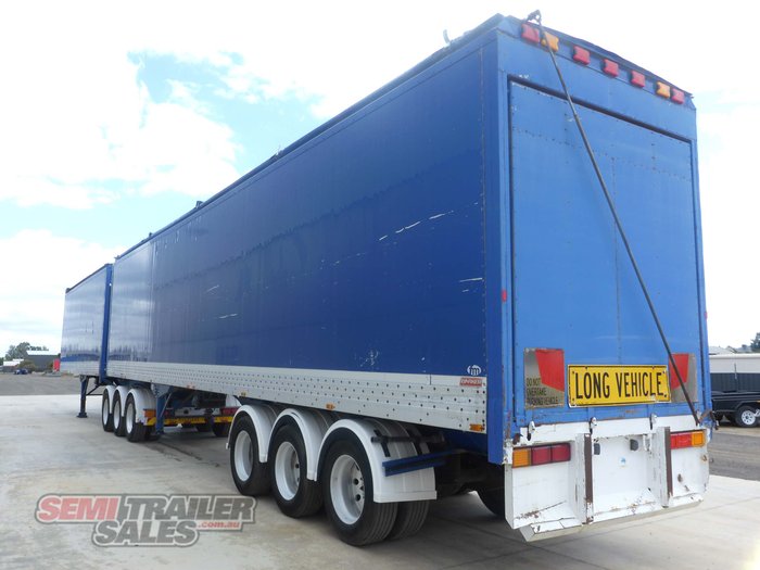 2008 Barker Chip Bin B Double Set Platform Tippers