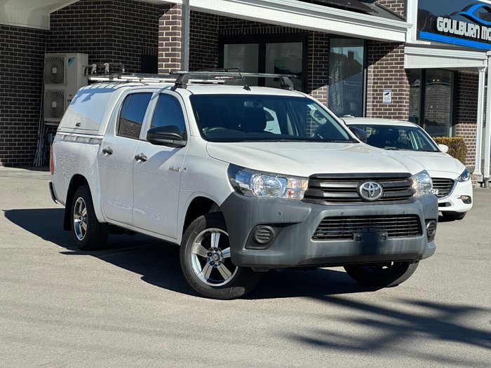 2019 TOYOTA HILUX WORKMATE TGN121R MY19 WHITE