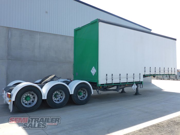 2008 Vawdrey 14 Pallet Dropdeck Curtainsider A Trailer with Mezz