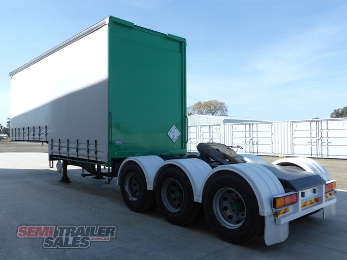 2008 Vawdrey 14 Pallet Dropdeck Curtainsider A Trailer with Mezz
