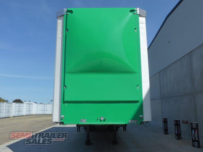 2008 Vawdrey 14 Pallet Dropdeck Curtainsider A Trailer with Mezz