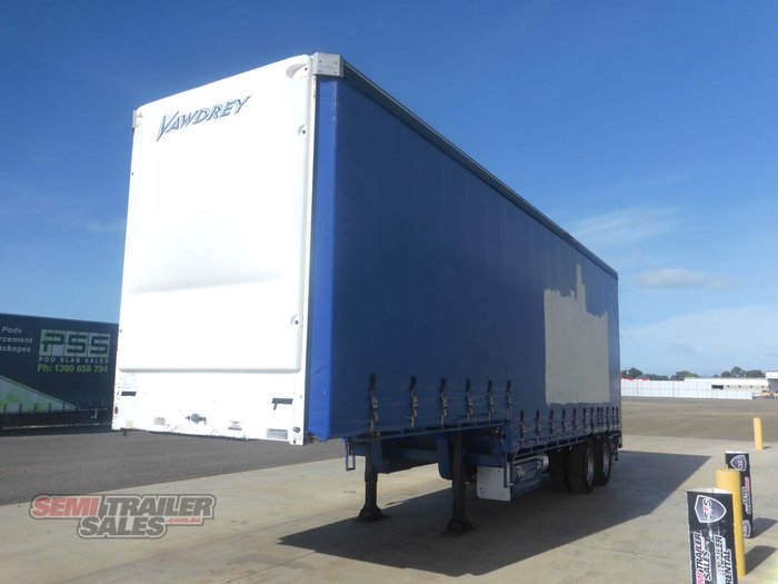 2012 Vawdrey 16 Pallet Bogie Dropdeck Curtainsider