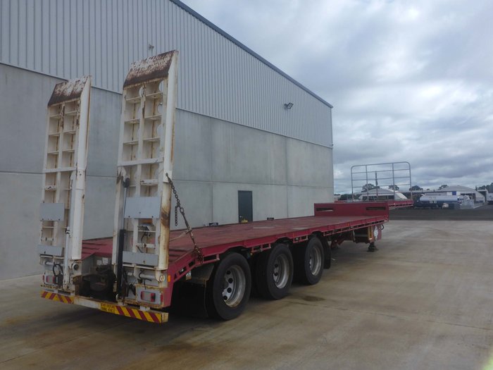 2009 Krueger 45FT Dropdeck with Ramps Road Train Lead 