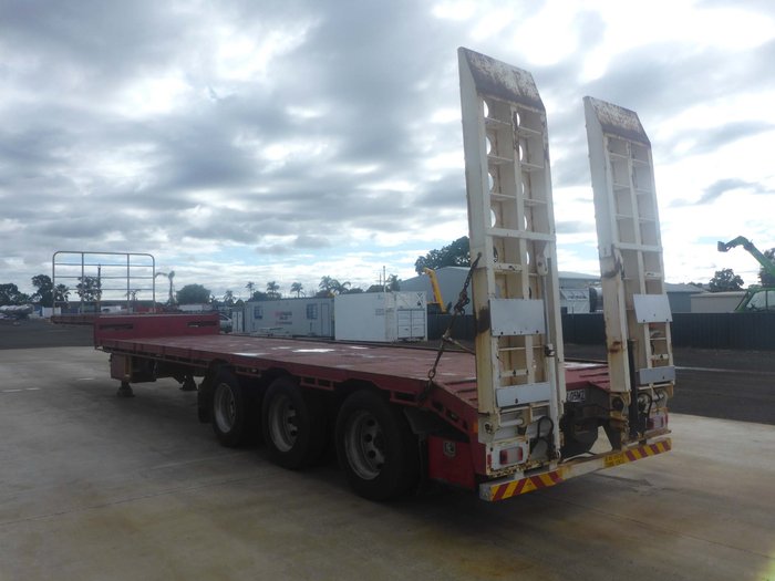 2009 Krueger 45FT Dropdeck with Ramps Road Train Lead 