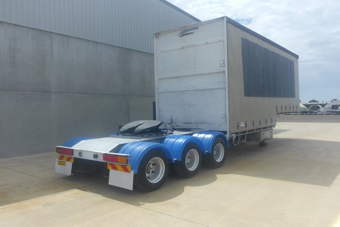 2003 Maxitrans 12 Pallet Dropdeck Curtainsider A Trailer with Mezz