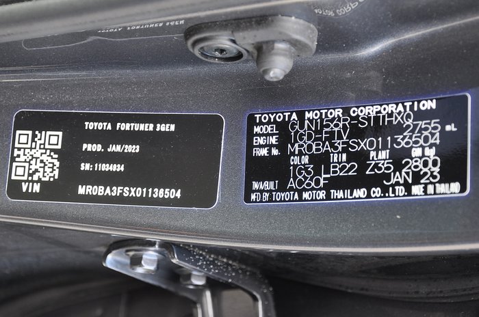 2023 Toyota Fortuner Fortuner Crusade 2.8L T Diesel Automatic Wagon C245410 001
