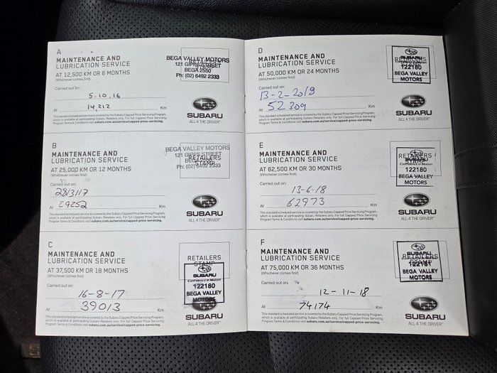 2016 SUBARU LIBERTY 3.6R WHITE