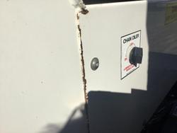 2013 Hino 2844 6X4 Trout River Live Bottom Body Ex Govt Low Klm Chip Spreader All Extras Fract New 2844 6X4 RIGIDS WHITE