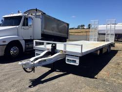 2020 TAGALONG 7,4 Mt Deck Hyd Ramps Leg Wb Tb Tie Downs Etc $30000+Gst WHITE