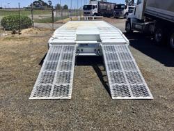 2020 TAGALONG 7,4 Mt Deck Hyd Ramps Leg Wb Tb Tie Downs Etc $30000+Gst WHITE