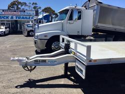 2020 TAGALONG 7,4 Mt Deck Hyd Ramps Leg Wb Tb Tie Downs Etc $30000+Gst WHITE