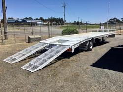 2020 TAGALONG 7,4 Mt Deck Hyd Ramps Leg Wb Tb Tie Downs Etc $30000+Gst WHITE