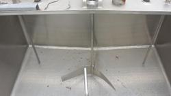 Stainless Steel Vats with Agitators One large one small