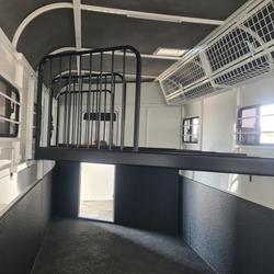 2024 McNeill 3 Horse Enclosed Gooseneck White