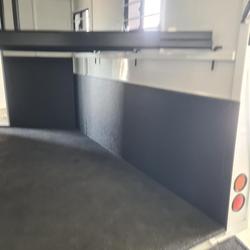 2024 McNeill 3 Horse Enclosed Gooseneck White