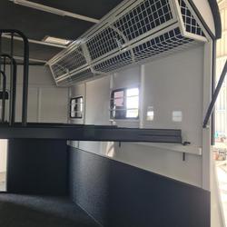 2024 McNeill 3 Horse Enclosed Gooseneck White