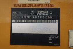 2011 Caterpillar 12M YELLOW