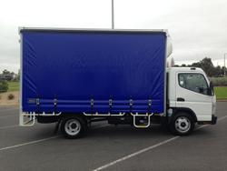 2024 Fuso Canter 815 Mwb Amt Wide Cab 6 Pallet Curtain Sider CANTER 815 White
