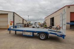 2025 Beavertail Single Axle Tag Trailer White