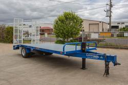 2025 Beavertail Single Axle Tag Trailer White