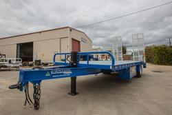 2025 Beavertail Single Axle Tag Trailer White