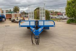 2025 Beavertail Single Axle Tag Trailer White