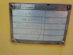 2010 BOMAG Bw25rh Mutli Tyre