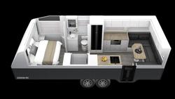 2025 Wonderland RV Hornet 2200 Rear Club Lounge