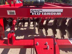 0 SERAFIN ECO TANDEM 28 PLATE DISC PLOUGH NEW RED