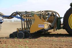 0 SERAFIN TLS DOUBLE DISC SEEDER BAR NEW YELLOW
