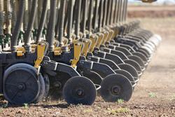 0 SERAFIN TLS DOUBLE DISC SEEDER BAR NEW YELLOW