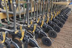 0 SERAFIN TLS DOUBLE DISC SEEDER BAR NEW YELLOW