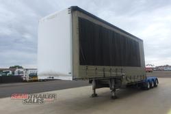 2007 Maxitrans 12 Pallet Dropdeck Curtainsider A Trailer with Mezz