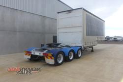 2007 Maxitrans 12 Pallet Dropdeck Curtainsider A Trailer with Mezz