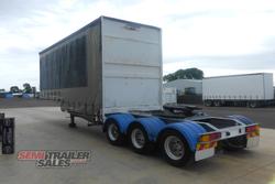 2007 Maxitrans 12 Pallet Dropdeck Curtainsider A Trailer with Mezz