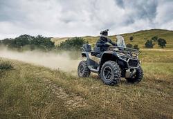 2023 CFMOTO CFORCE 1000 EPS OVERLAND MIDNIGHT CAMO WITH RED / GRANITE RIDGE WITH ELECTRIC BLUE