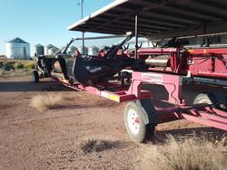 2019 MacDon P8 Canola Pick Up Front RED