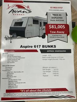 2026 Avan Aspire Bunk