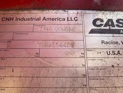 2016 CASE IH 7140 Axial Flow Combine Harvester red