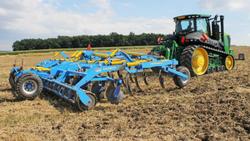 0 Farmet Tx470ps Combination Disc & Tyne Cultivator W Double Vee Roller BLUE