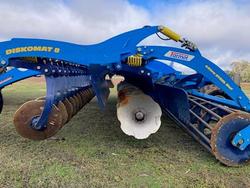 2021 Farmet Diskomat 8Ps Heavy Duty Trailing Folding Speed Disc Used BLUE